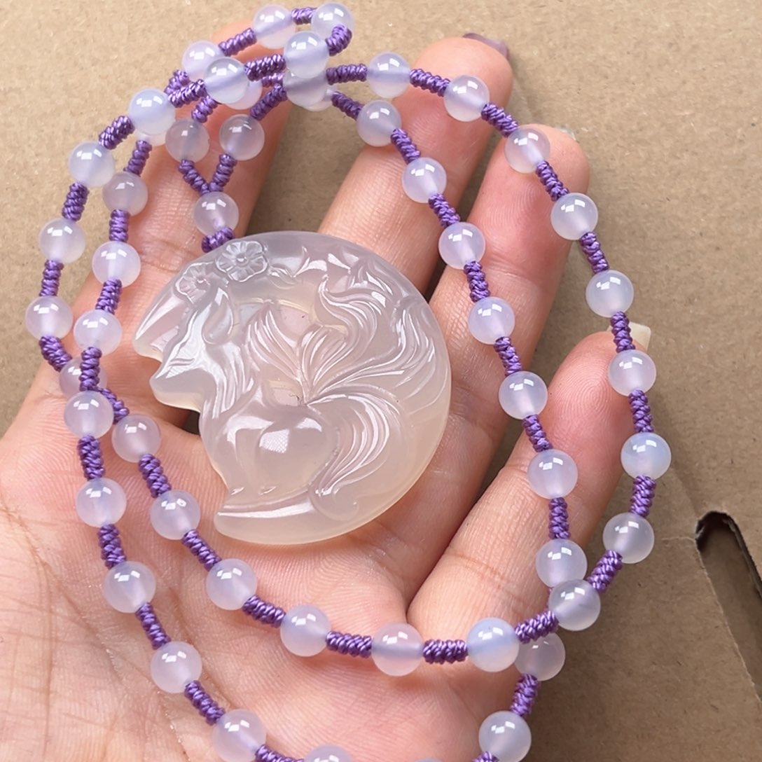 玛瑙/玉髓颈饰合金