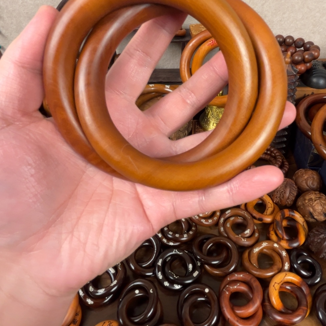 大***鲤枣木枣木老料乾坤圈80