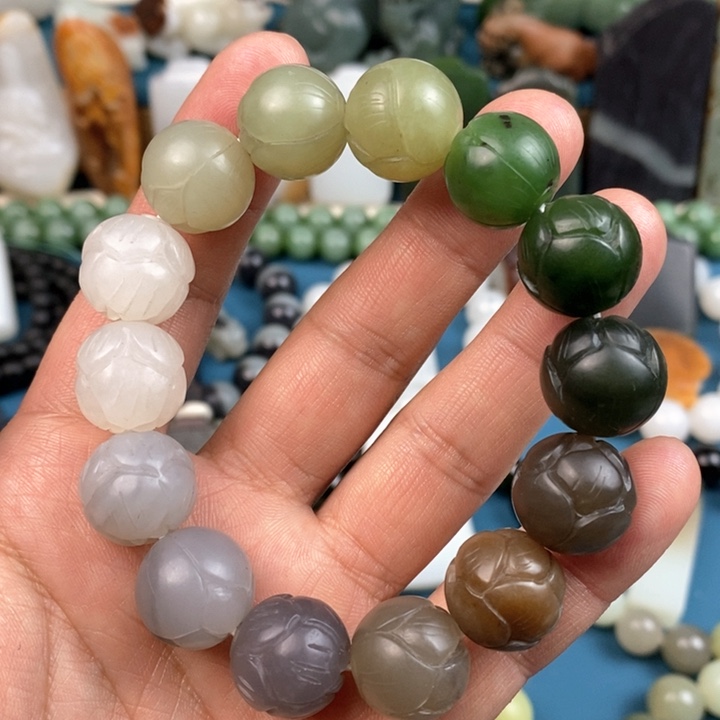 和田玉手链未镶嵌