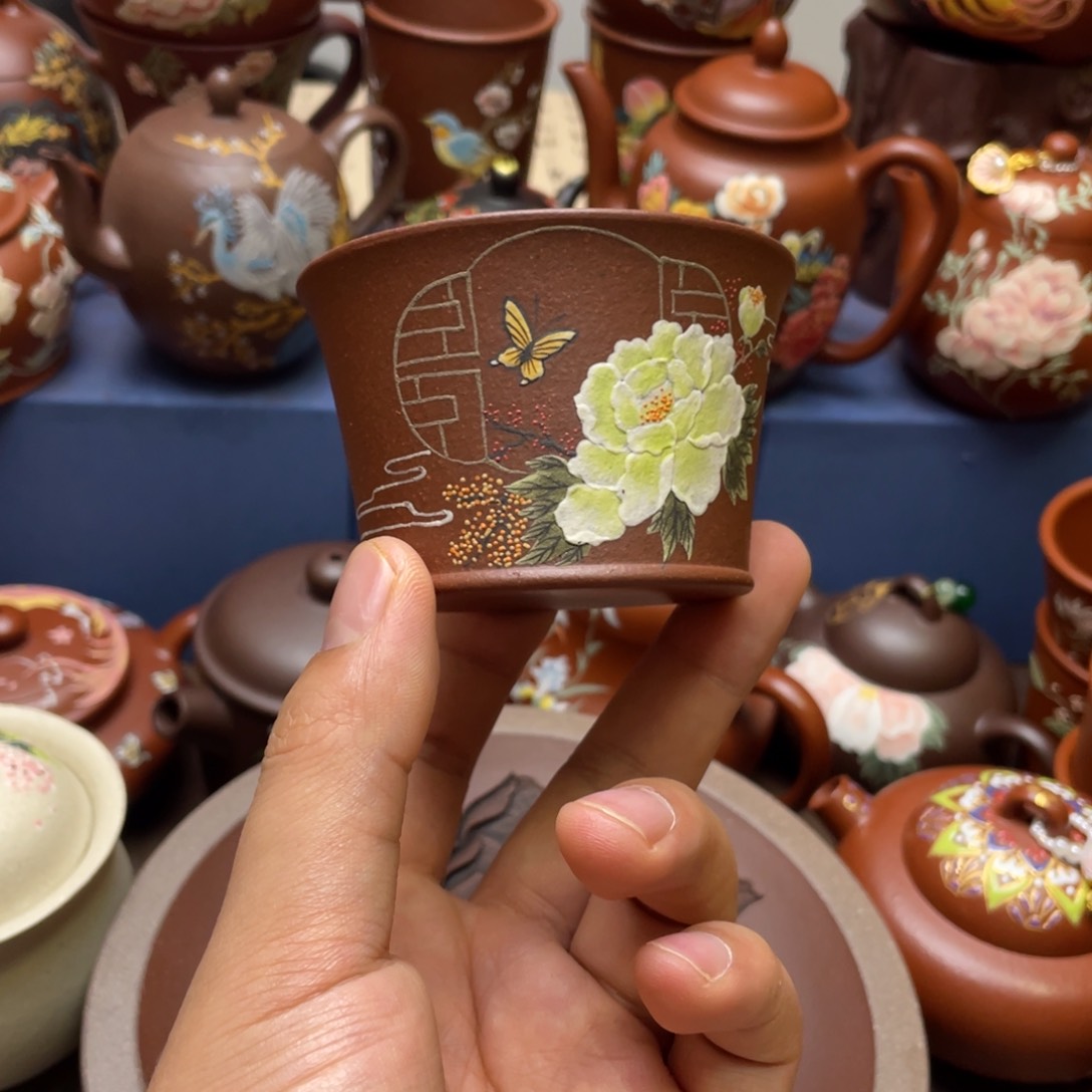 茶杯紫泥紫砂主人杯100cc