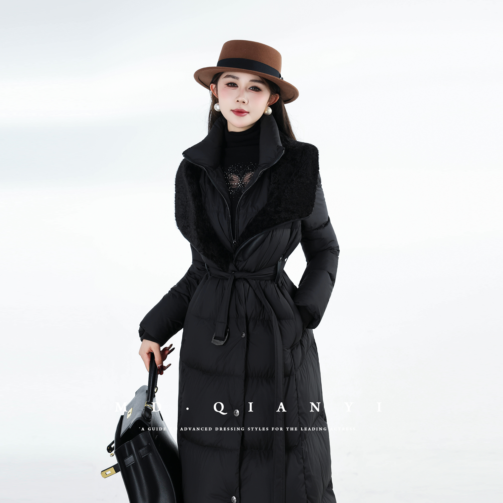 MD定制·杨千亿【糯糯冬日】2025冬季显瘦时尚收腰保暖羽绒服外套