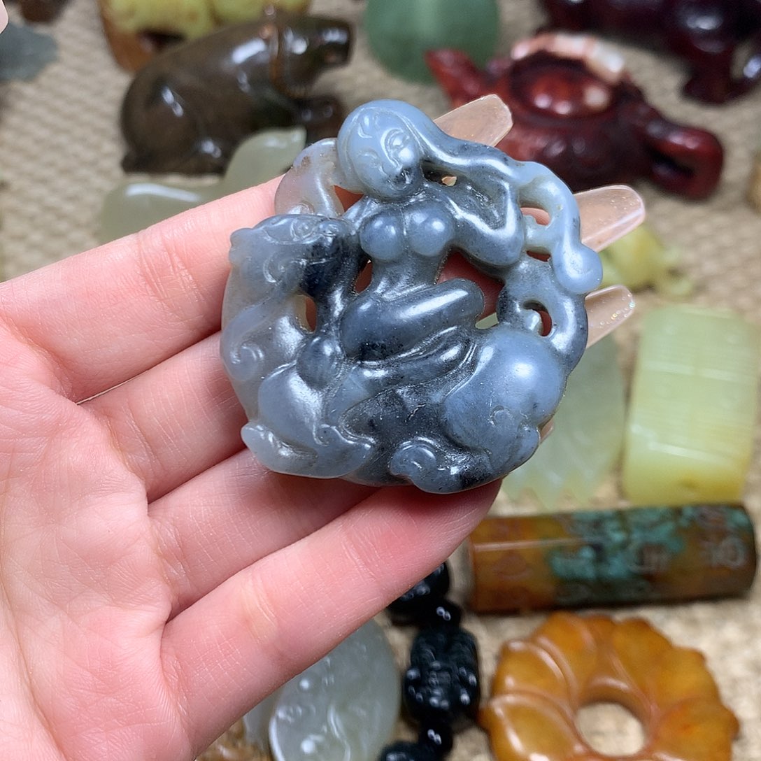 白玉菩提吊坠挂件