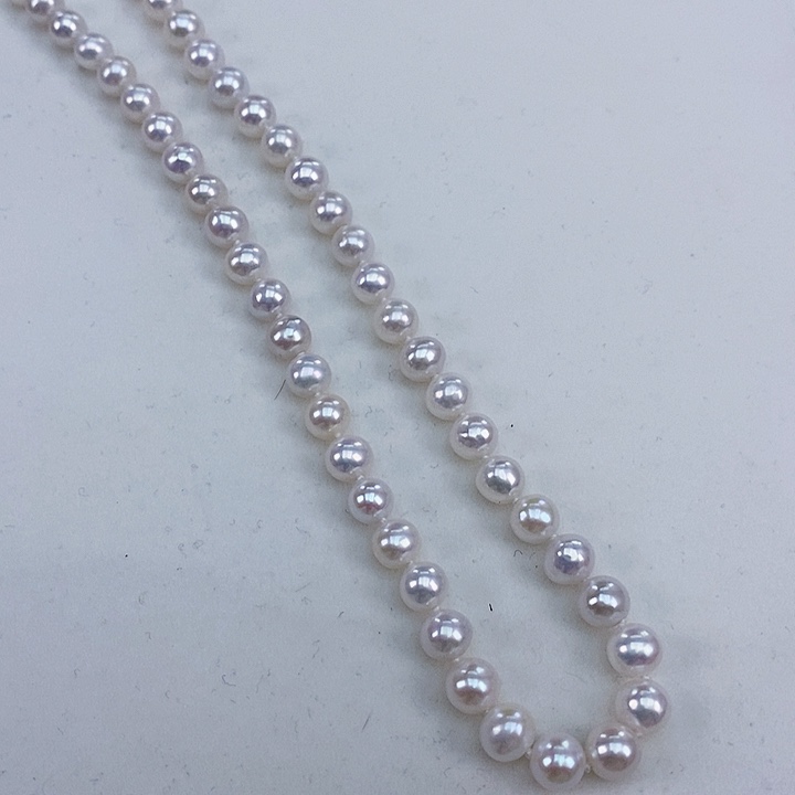 淡水珍珠银S925镶嵌颈饰6.5-7.3冷白炫彩极强光
