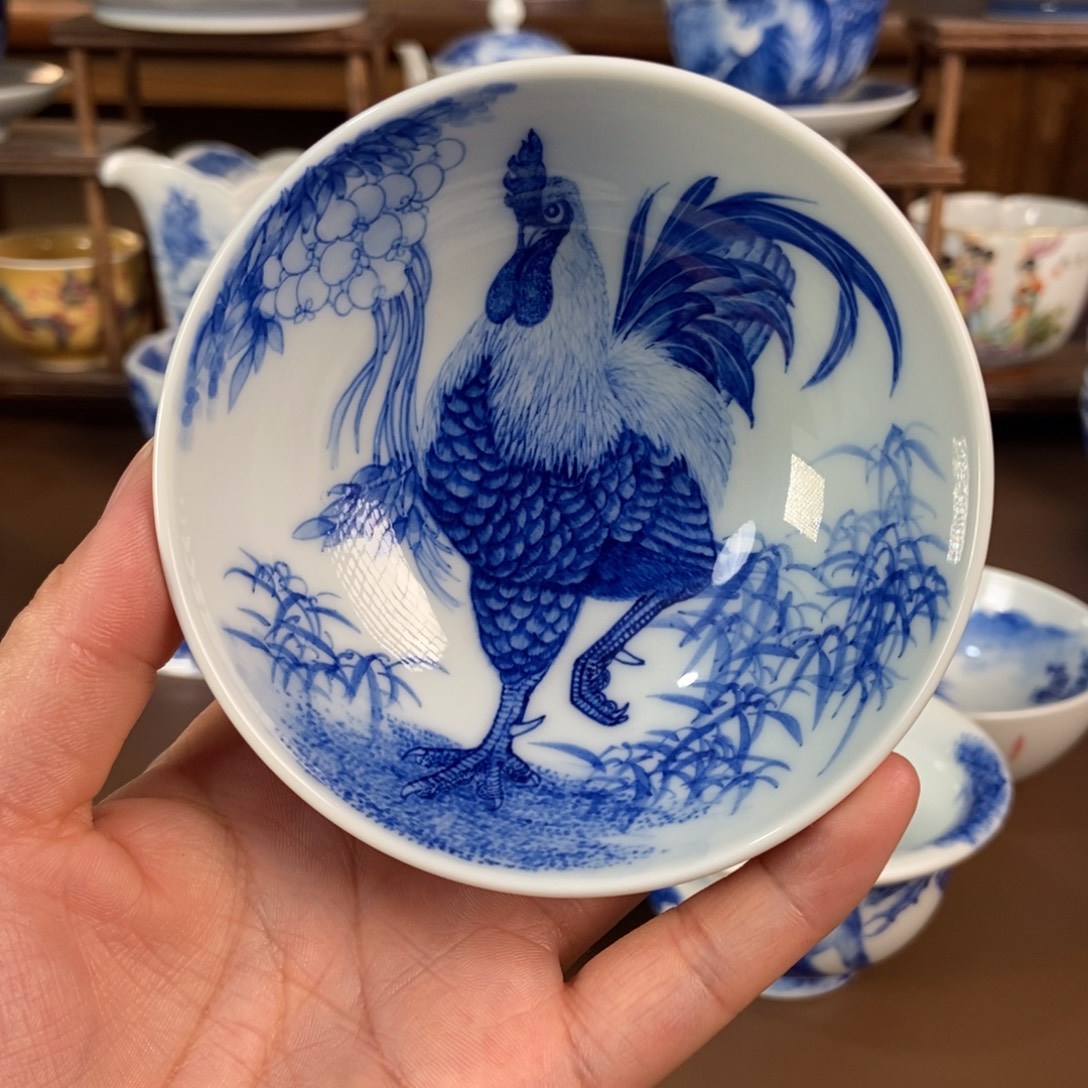 杯景德镇陶瓷手工手绘