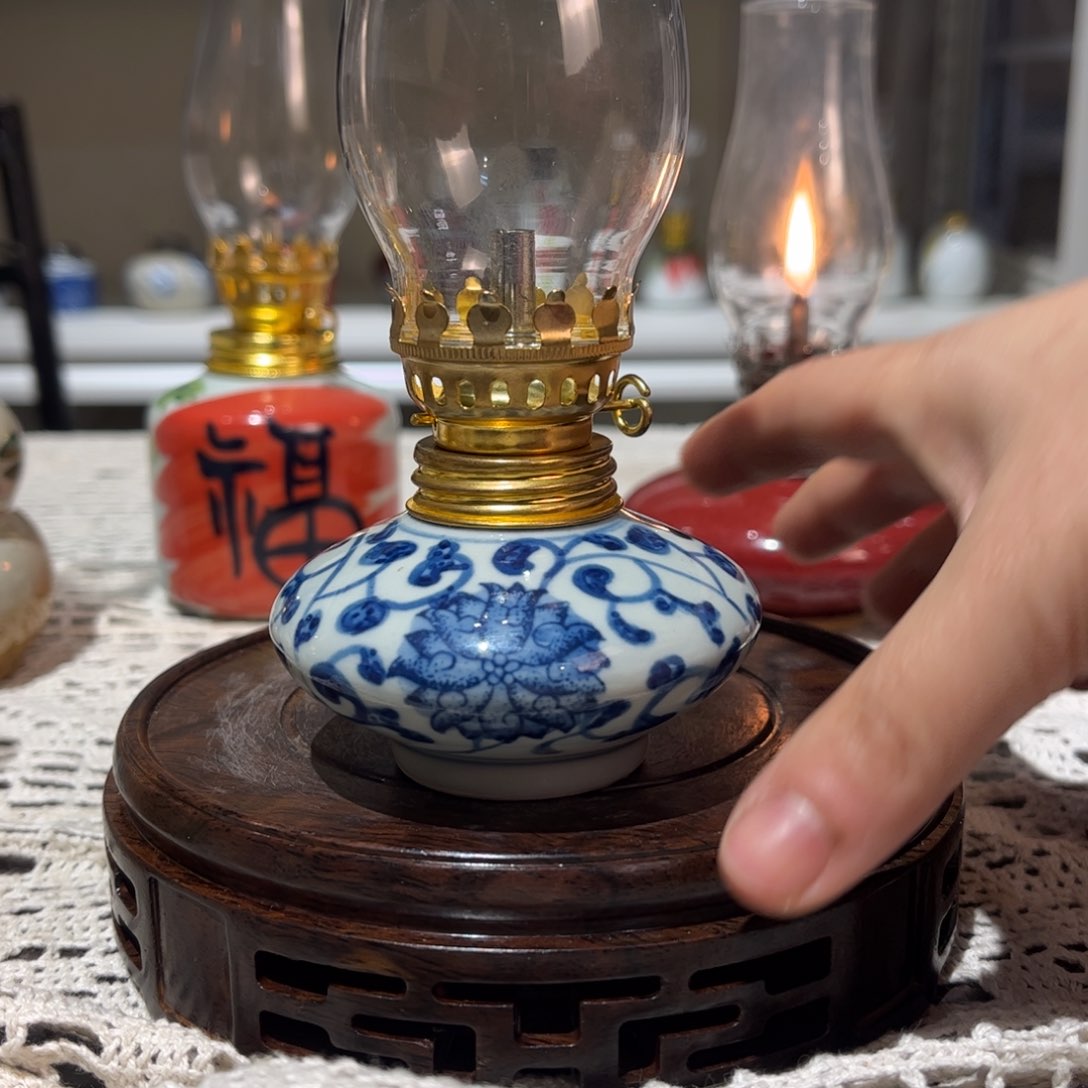 摆件景德镇陶瓷香薰灯