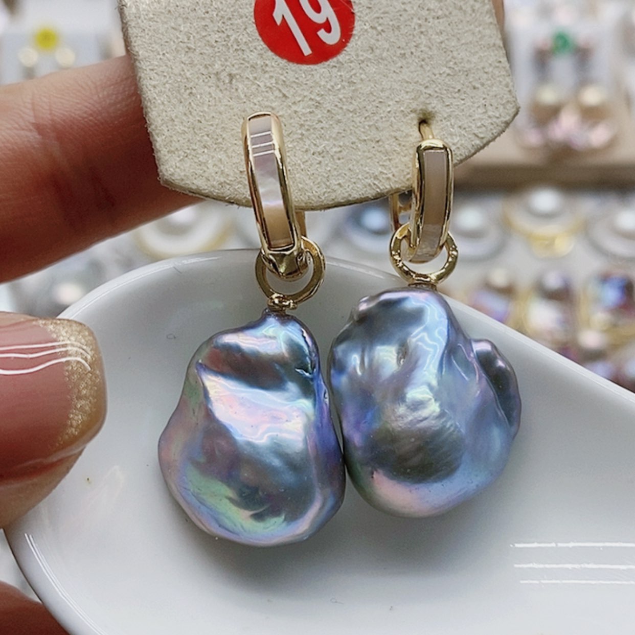 【闪购商品】淡水珍珠耳饰银S925镶嵌