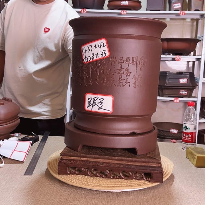 剑***罡紫砂花盆紫砂花盆