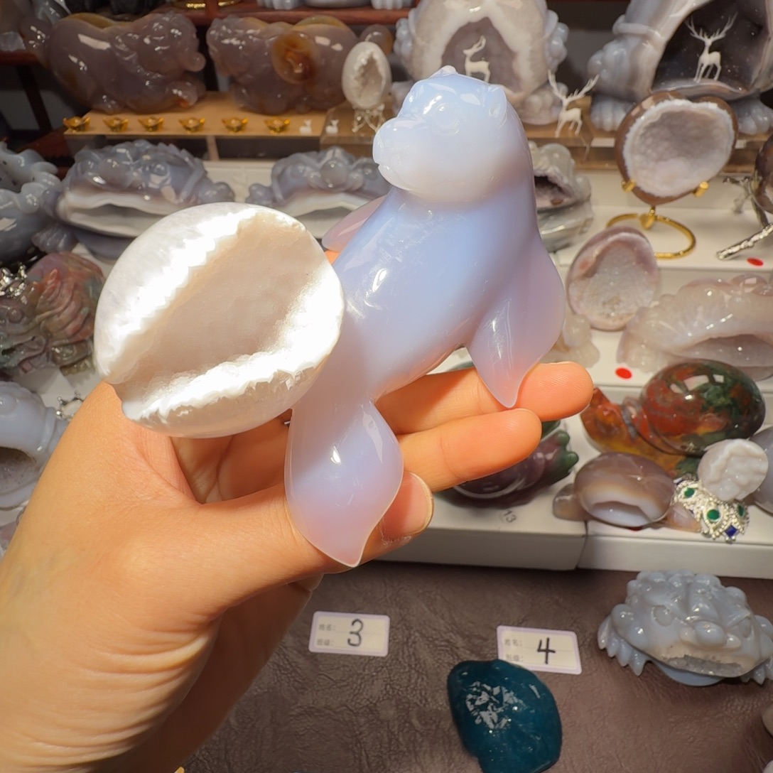 玛瑙/玉髓未镶嵌摆件