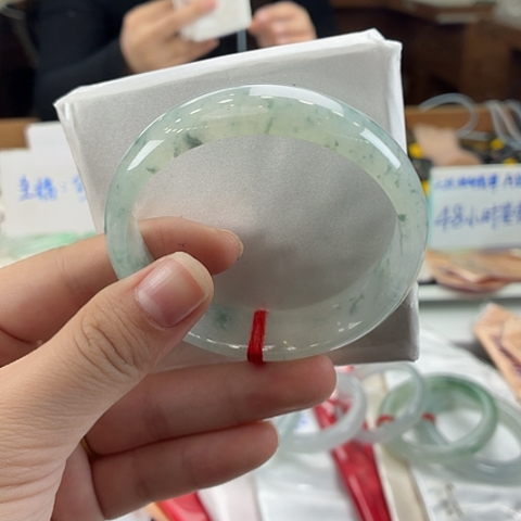 翡翠未镶嵌手镯天然翡翠手镯9号