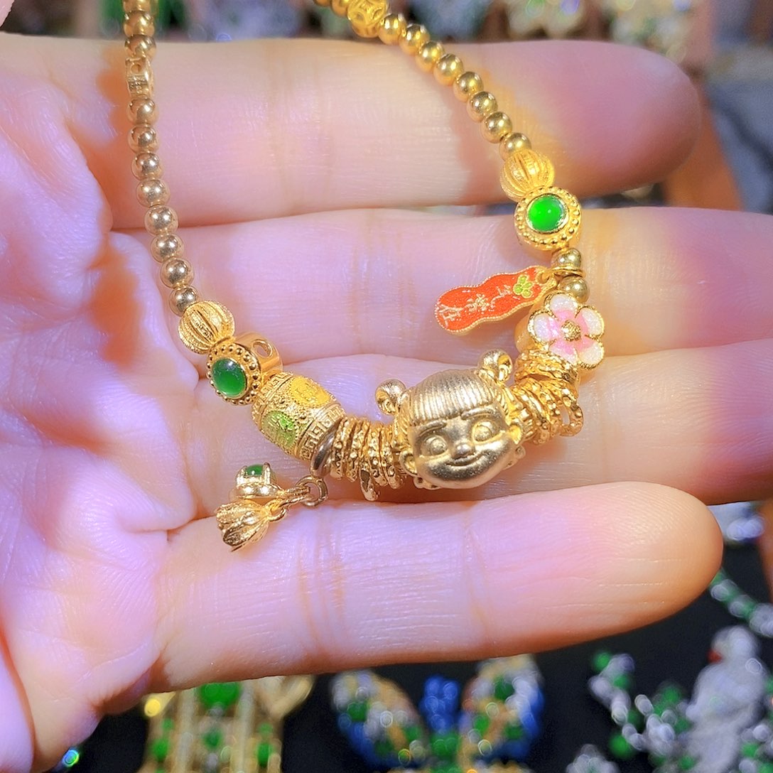 吊坠(不含链)银S925镶嵌翡翠