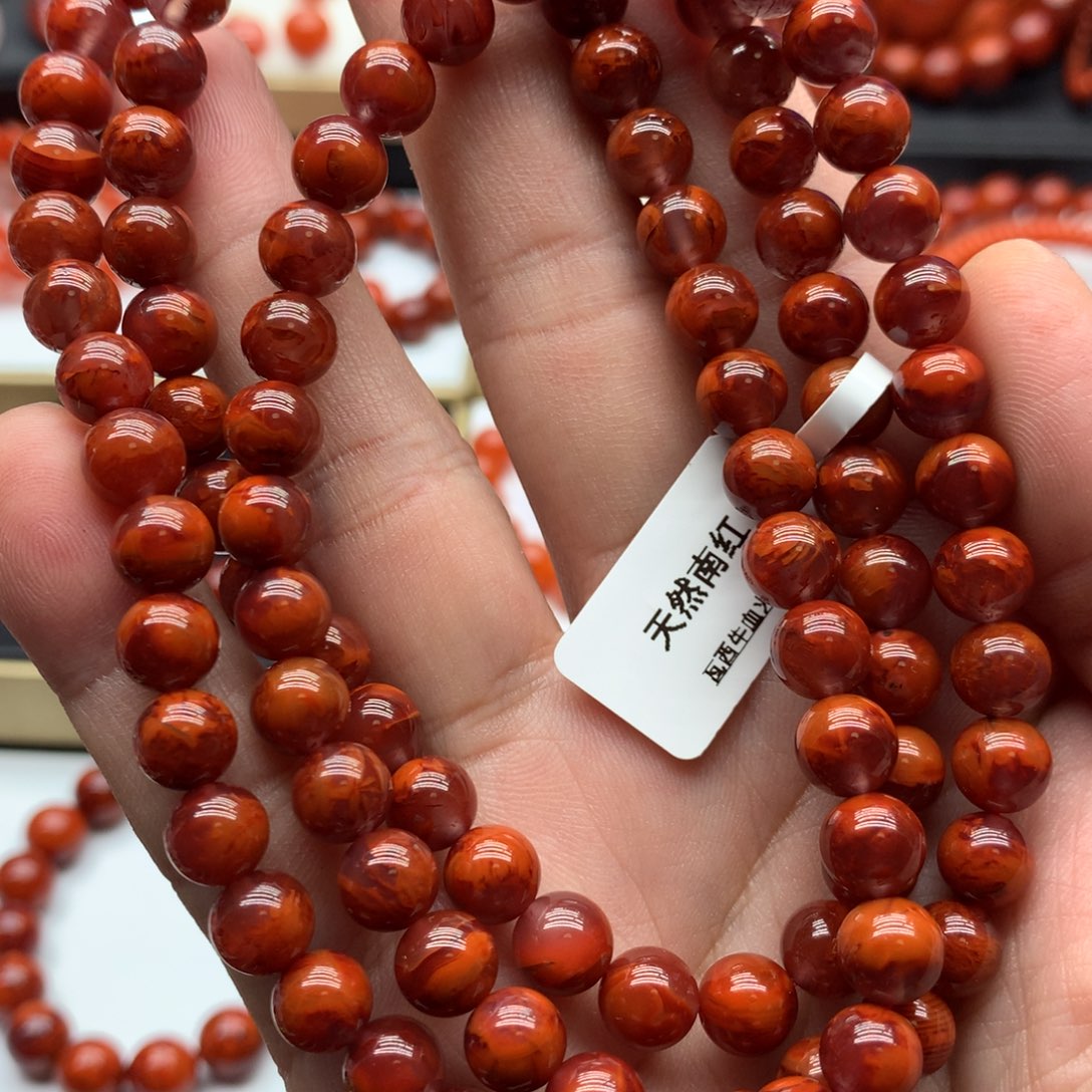 南红玛瑙手链未镶嵌