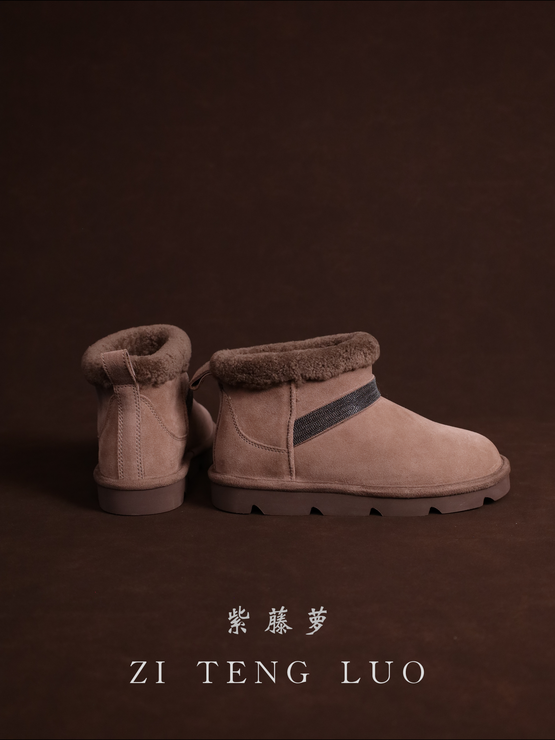 ZiTengLuo/冬季加绒新款时尚女雪地鞋哈尔滨雪乡游玩必备489102