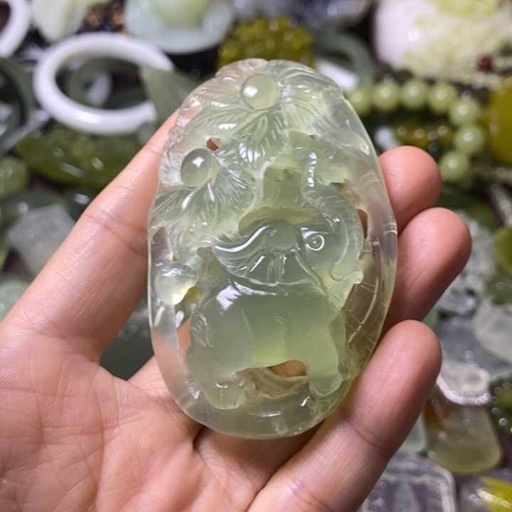 岫玉岫玉挂件未镶嵌