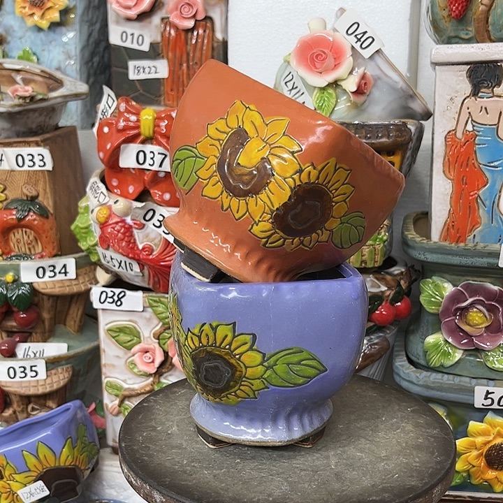 粗陶材质多肉花盆