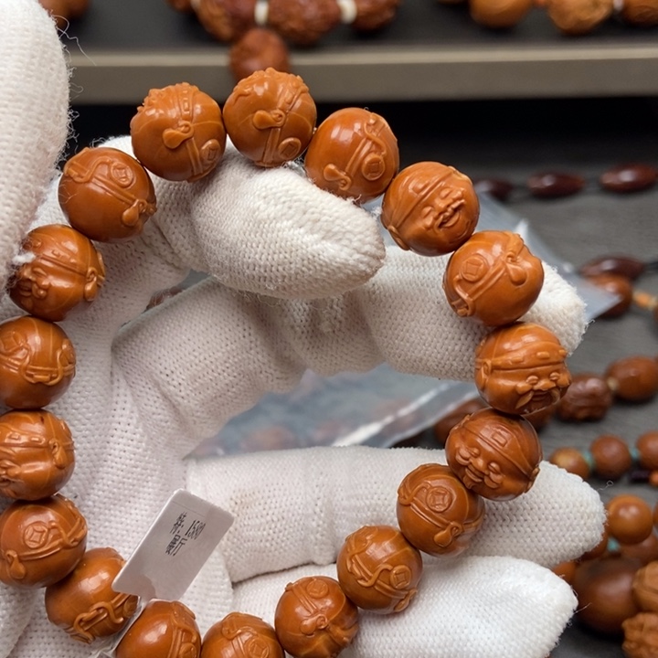橄榄核手串/手链特价1.3花生核财神头手串