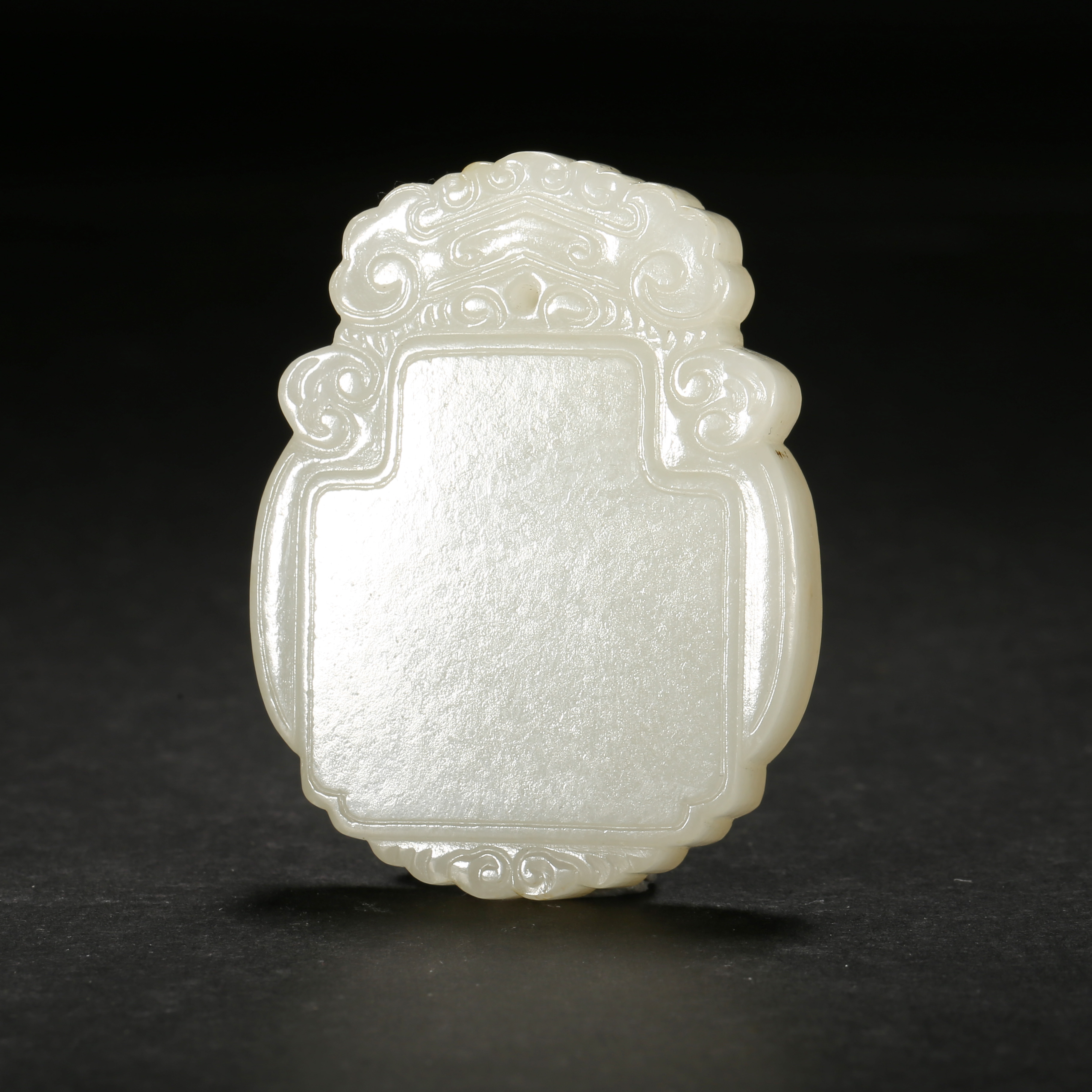 民国*白玉无事牌/09LB2556/和田玉【北京文博】