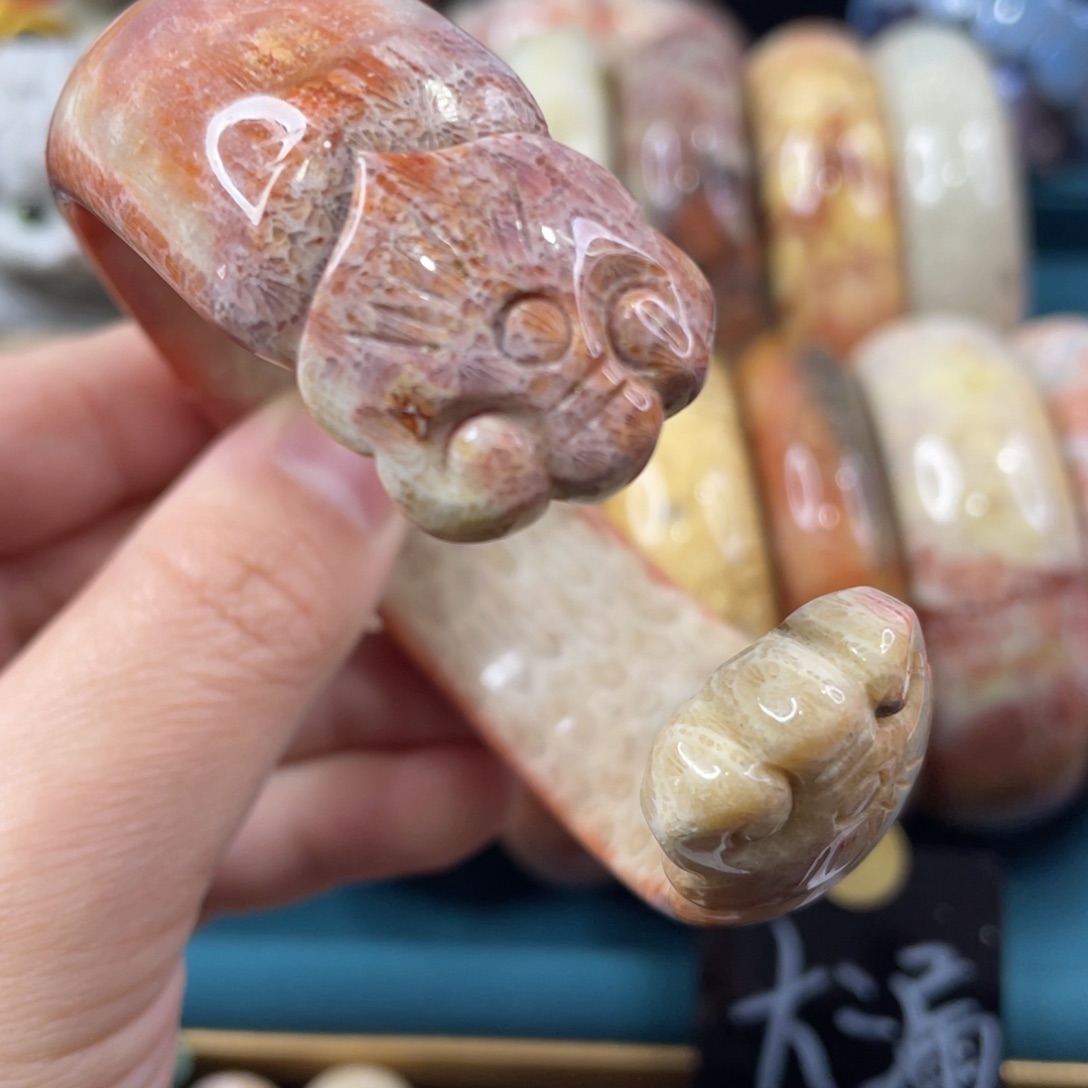 未镶嵌手镯硅化玉