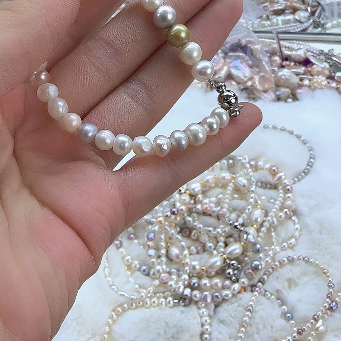未镶嵌项链定制多样性发货发其一332淡水珍珠