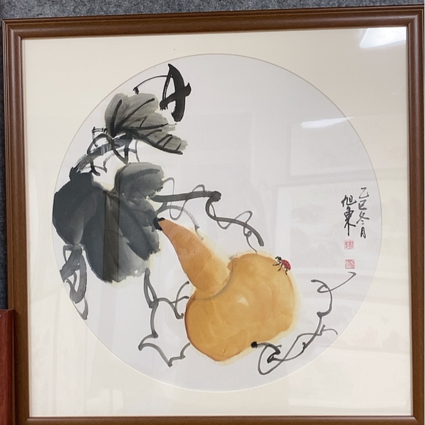 【闪购商品】国画手绘国画带框65.65