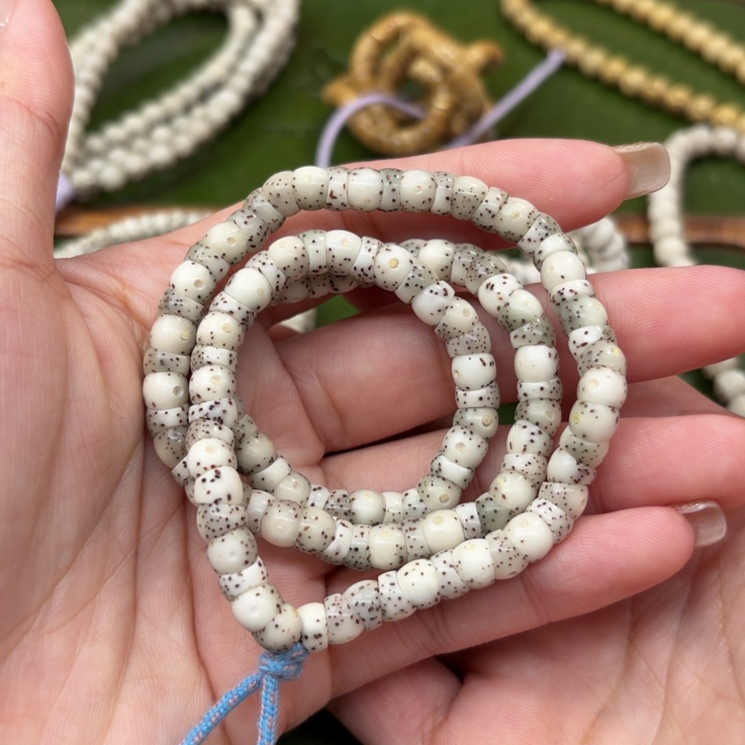 星月菩提手串⚠️漏⚠️6mm玉化大肠长串❗️❗️