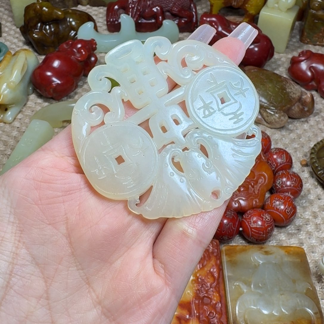 吊坠白玉菩提挂件