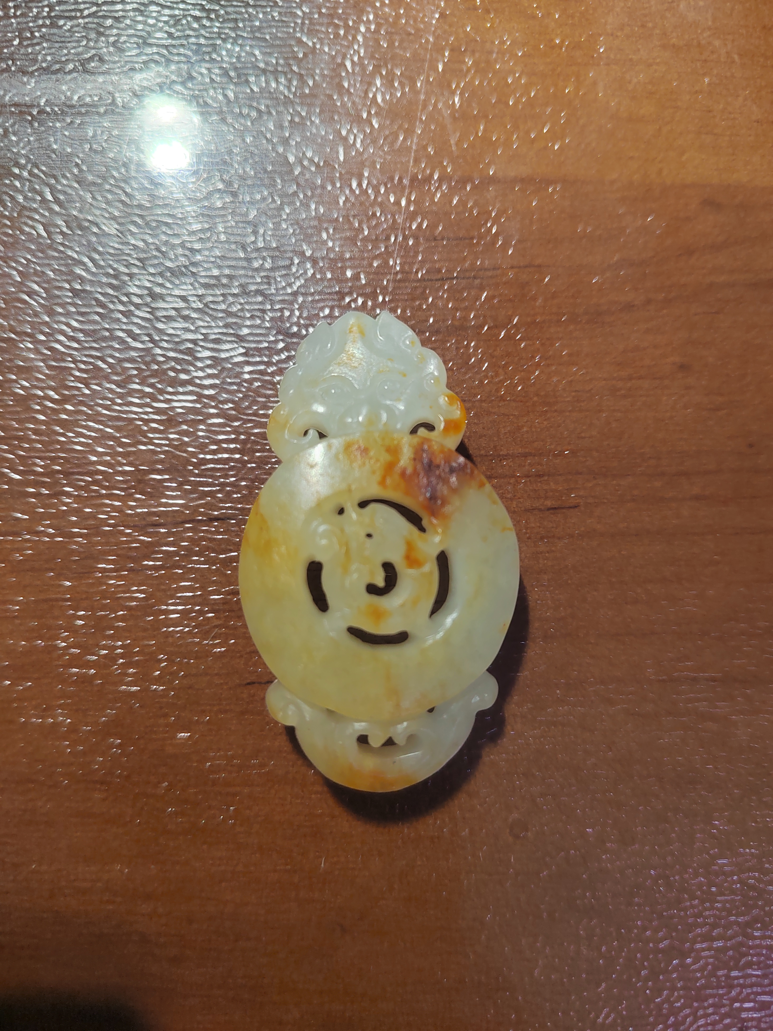 平安龙凤呈祥镂空挂件