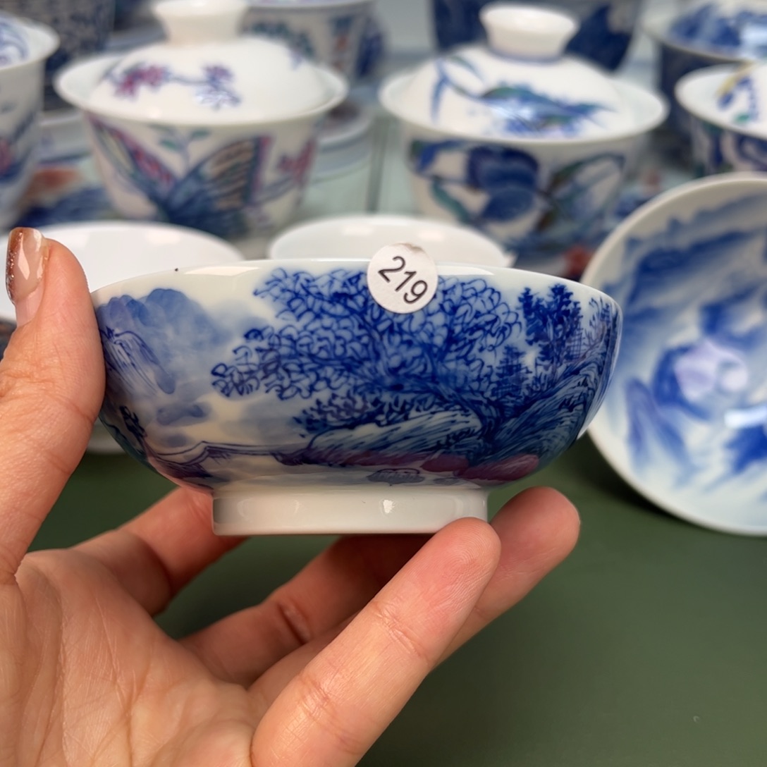 杯沙沙手工手绘茶具219