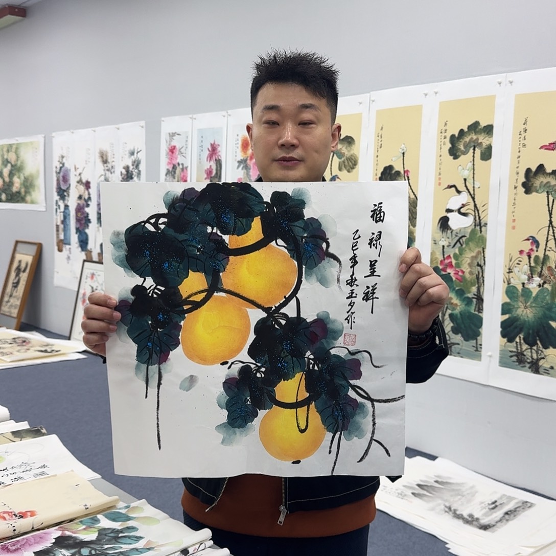 国画国画作品宣纸纯手绘