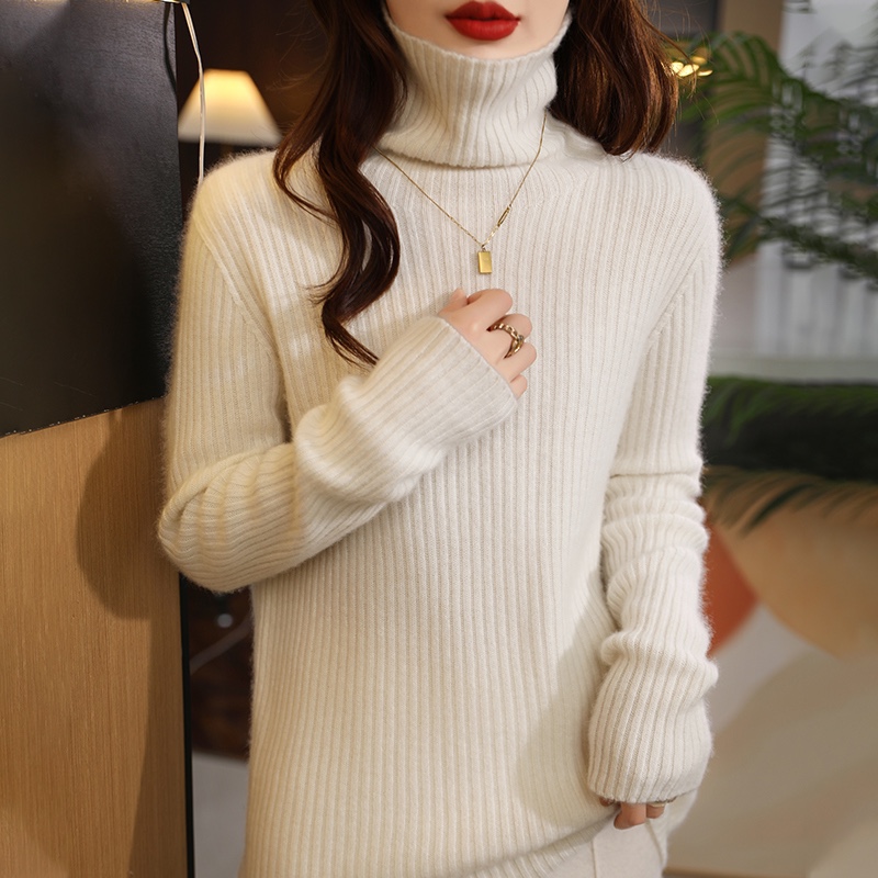 一线成衣奇珍加厚经典高领基础款打底针织羊毛衫