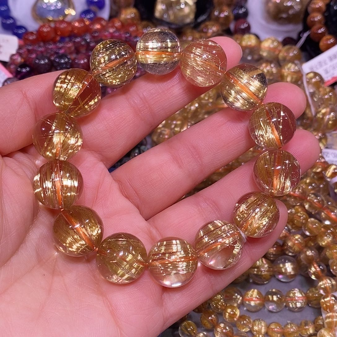 未镶嵌手链水晶金钛晶15.6