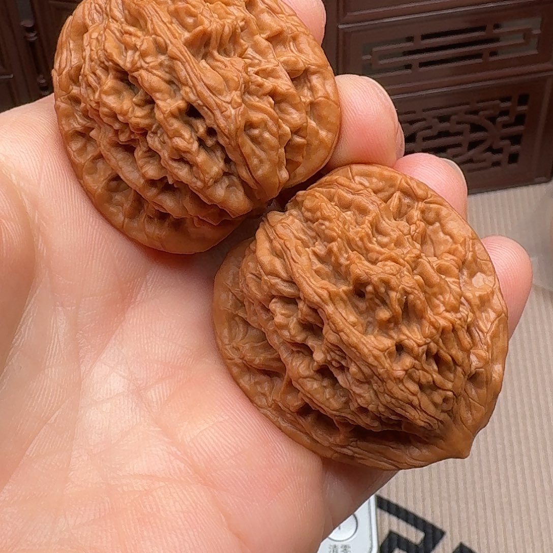 文玩核桃把件野生麦虎