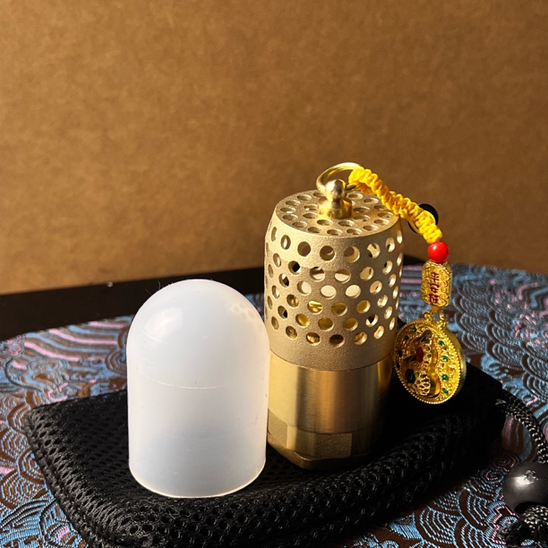 diy黄铜底阀怀炉1寸便携式暖手神器随身便携冬季保暖