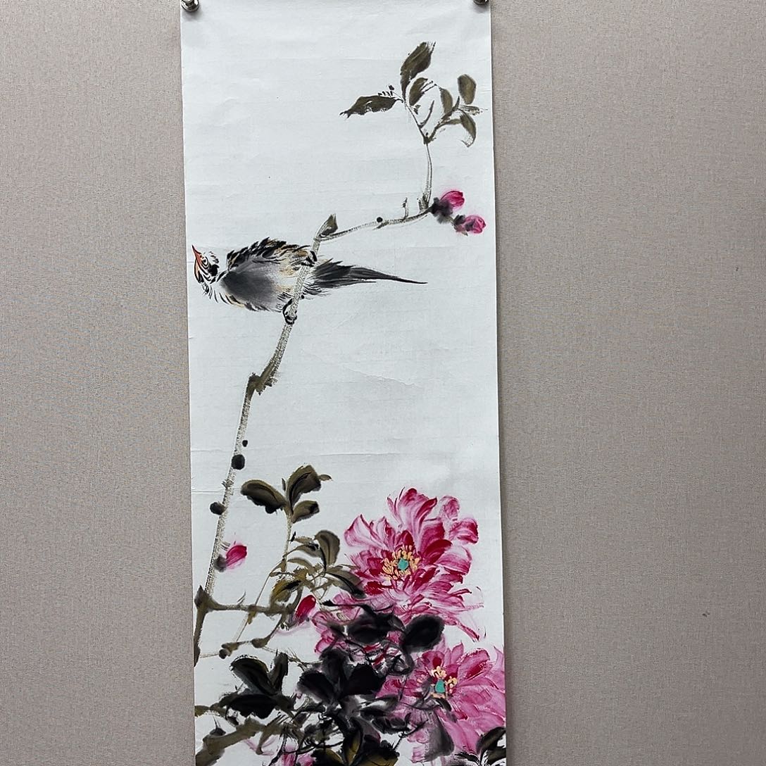 国画艺术家真人手绘