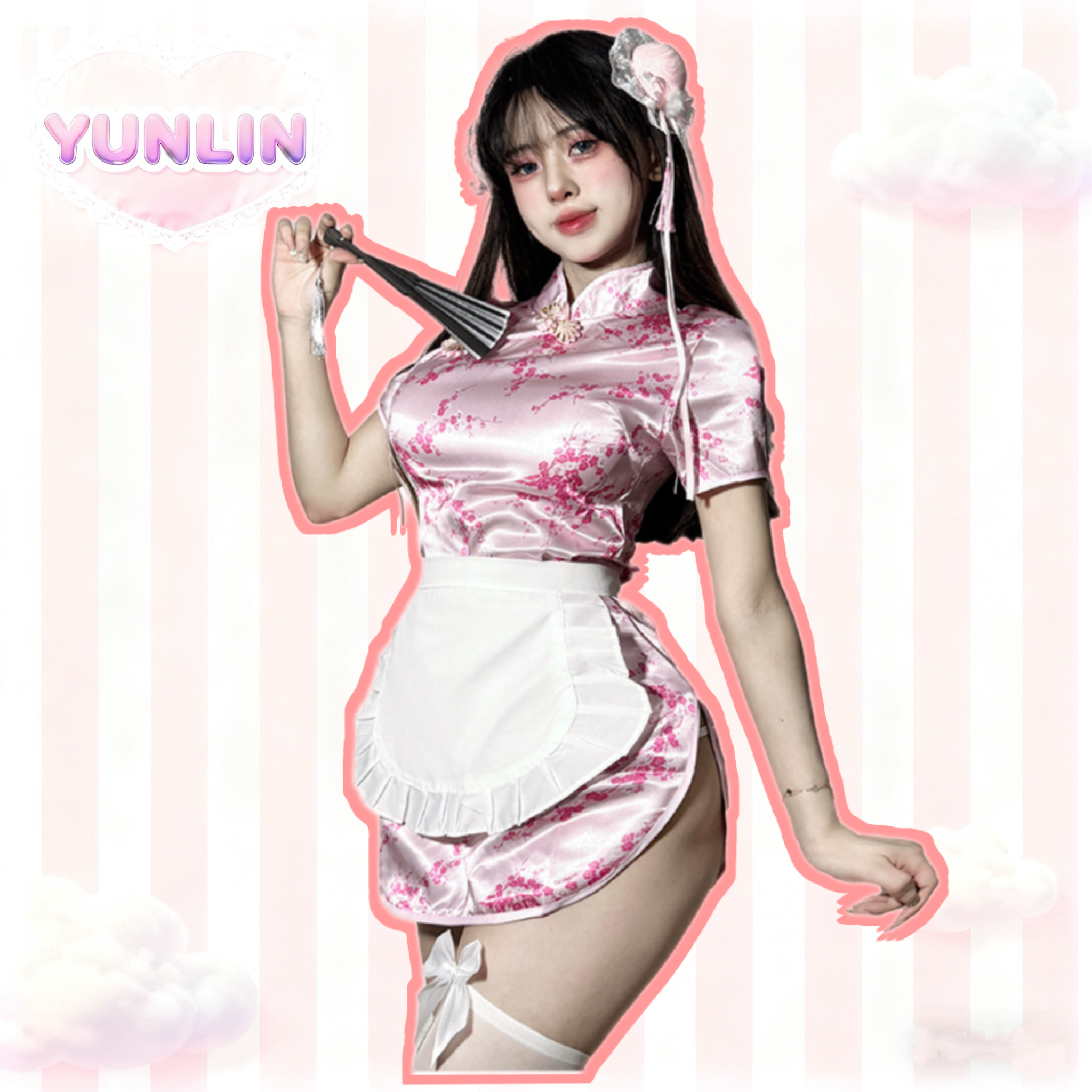 【网红中华娘】复古新中式气质显瘦复古美少女古风小厨娘旗袍