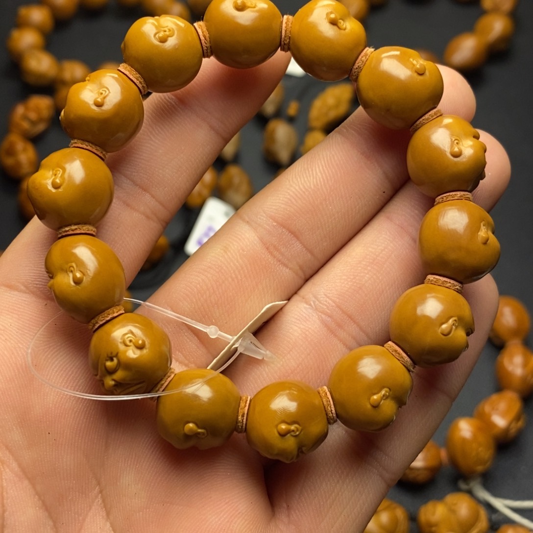 皮***蛋橄榄核手串/手链人生百态