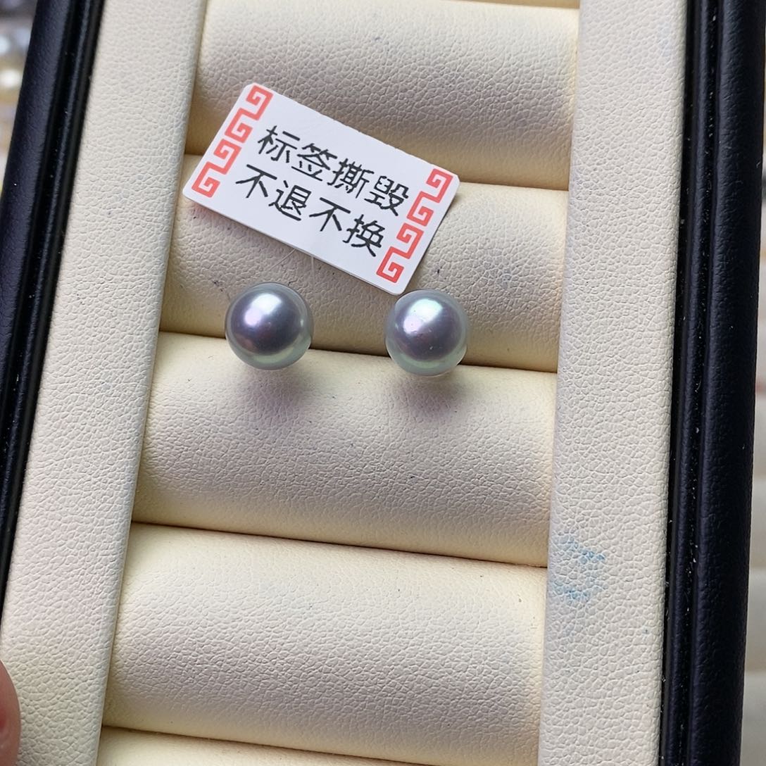 海水珍珠耳饰18K金镶嵌