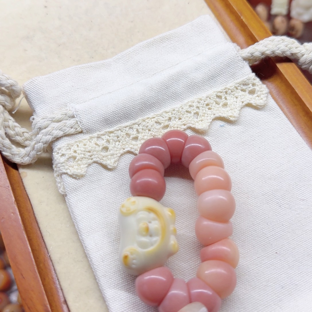 春***春粉色蒜瓣大肠手捻中号