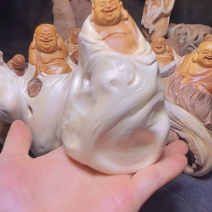 高***然柏木（崖柏）手把件还是摆件