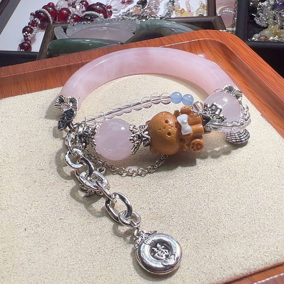 水晶未镶嵌手链水晶手链