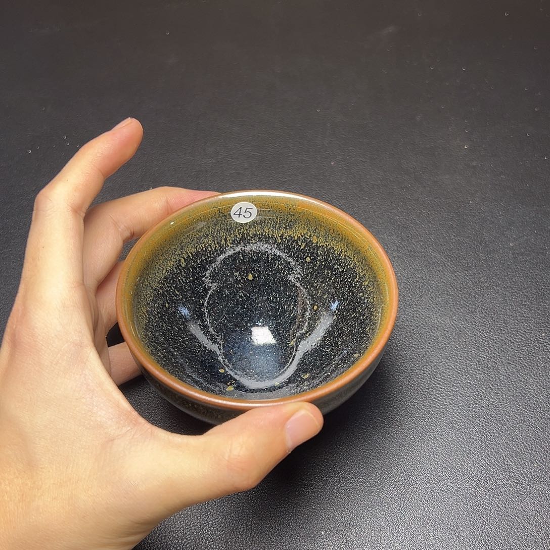 江***笑茶盏45建窑建盏主人杯，