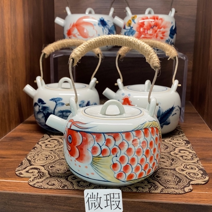 釉下老陶泥手工绘制