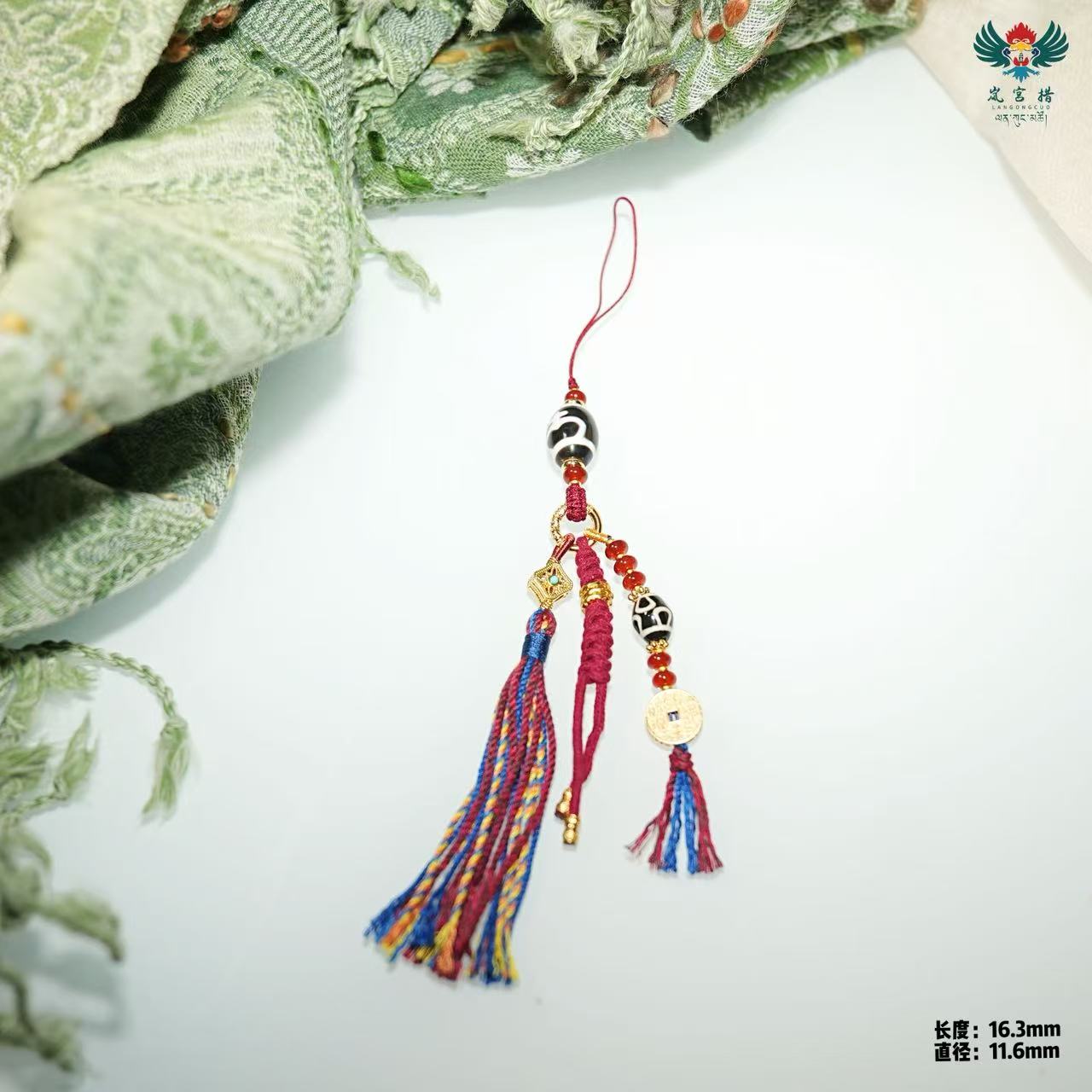 岚宫措 合金吊坠 藏地宝瓶时尚挂件L661