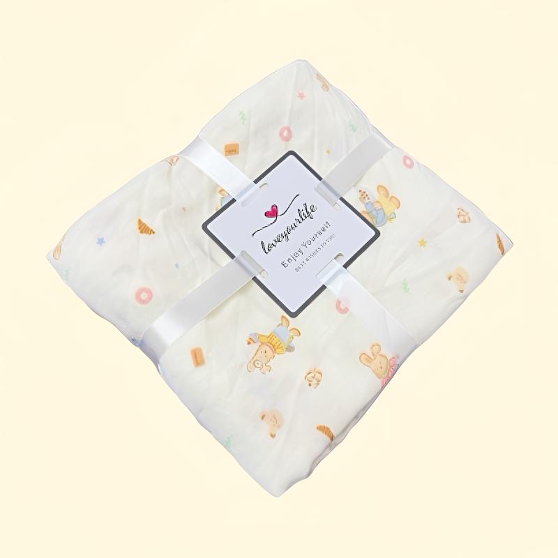 【双面花玉竹冷感毯 】冷感毯95*105 冷感毯婴儿