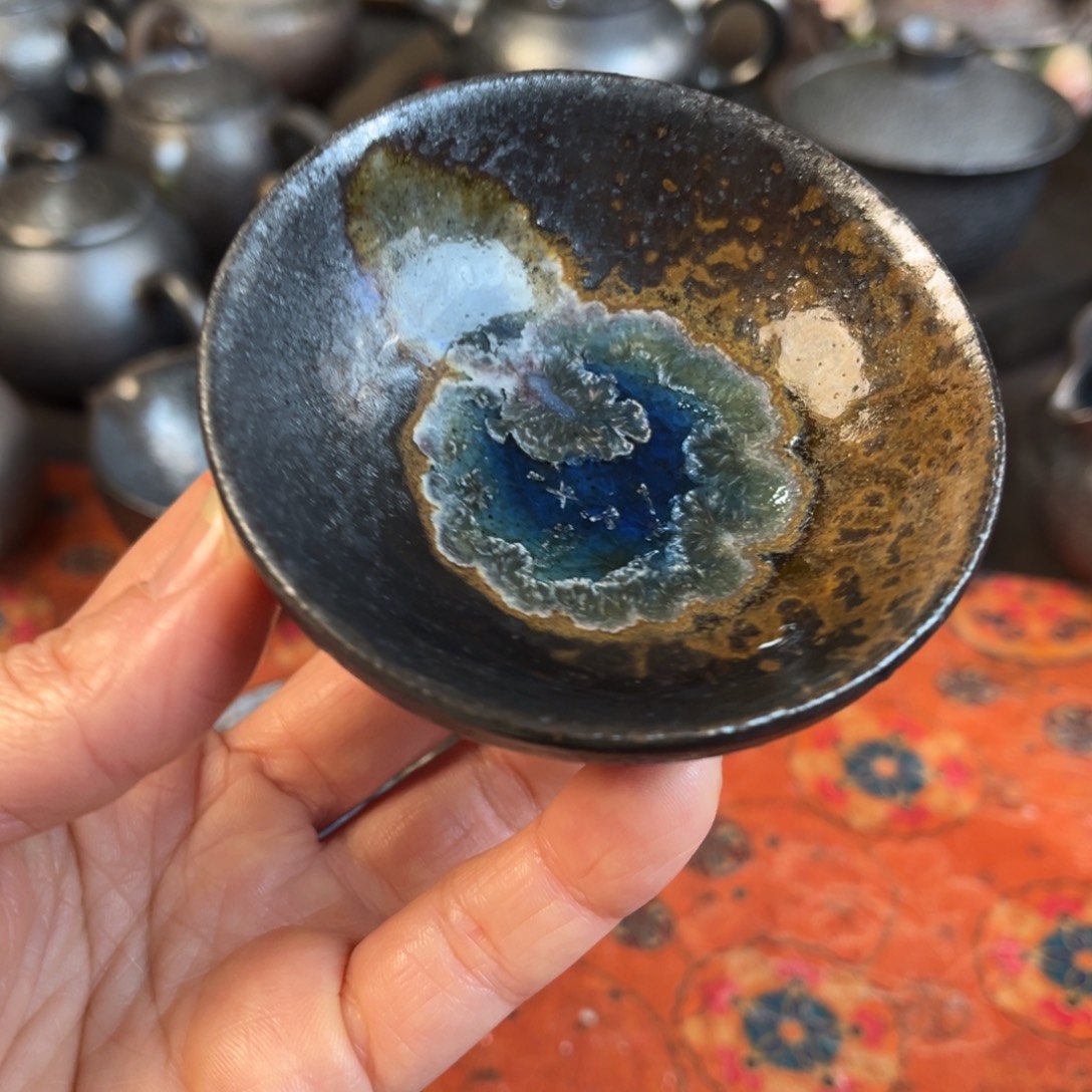 @***鲤柴烧茶器主人杯杯柴烧