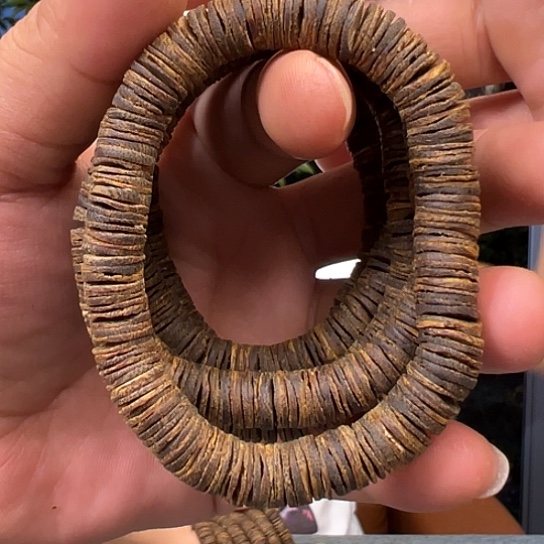 手串沉香白棋沉水片珠0.9多样性发货1条