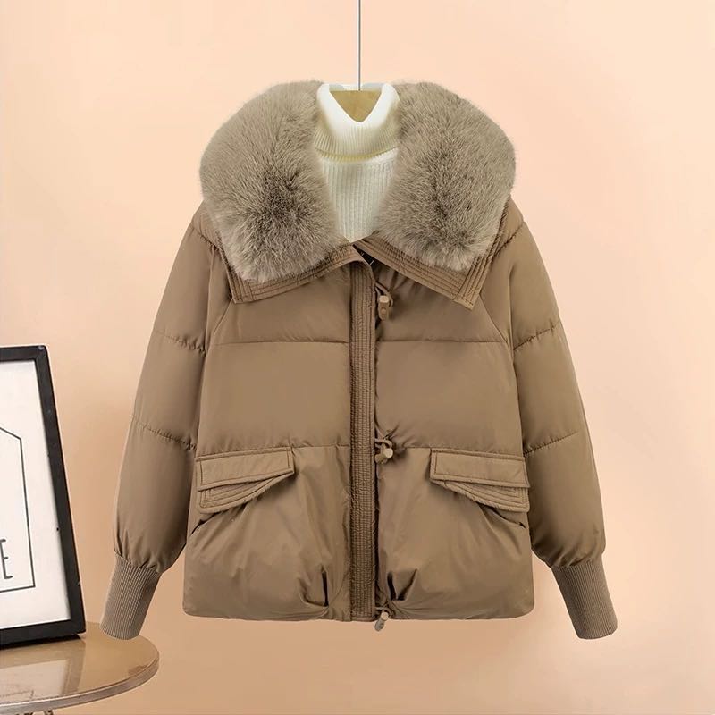 韩版加厚外套短款羽绒服