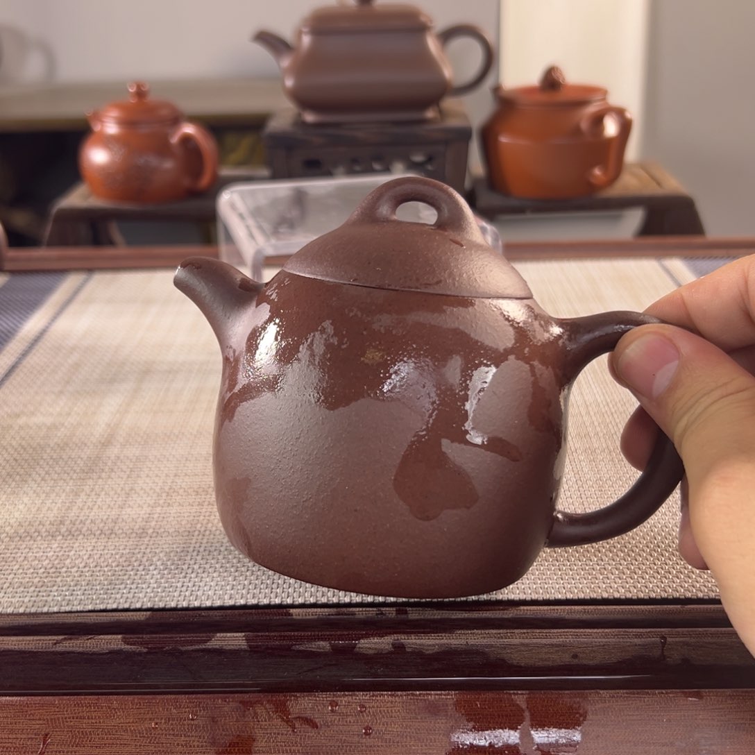 紫砂宜兴紫砂 微瑕茶壶