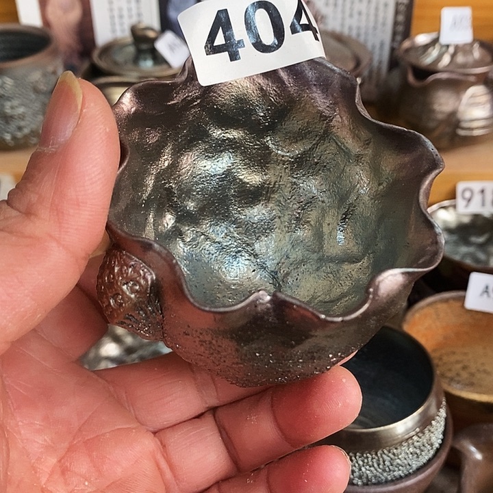 紫砂茶杯柴烧龙烧