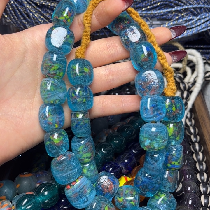 玻璃颈饰3626 琉璃一条