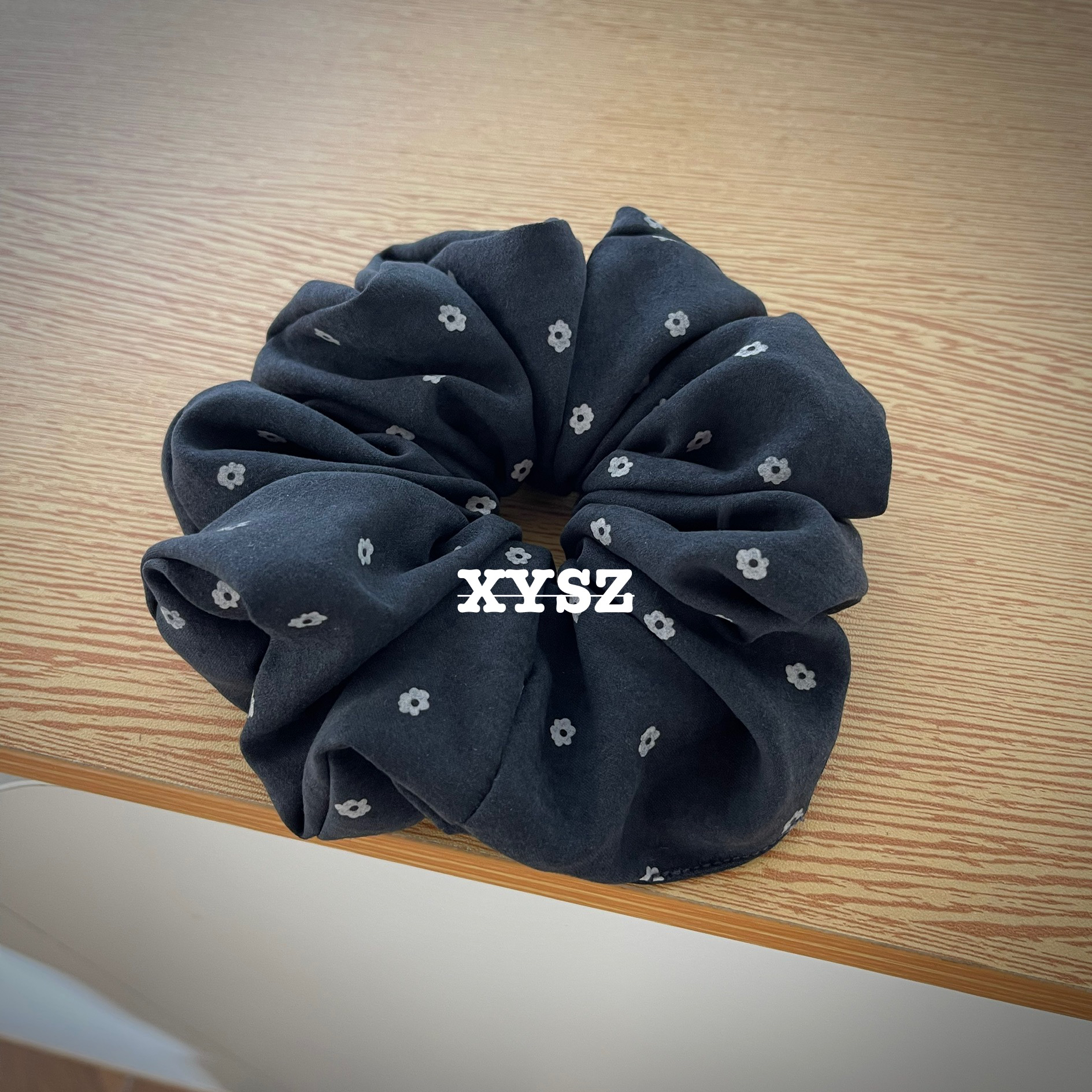 深灰小花发圈韩版韩式日韩甜美风甜美发圈发绳轻奢韩版优雅头绳